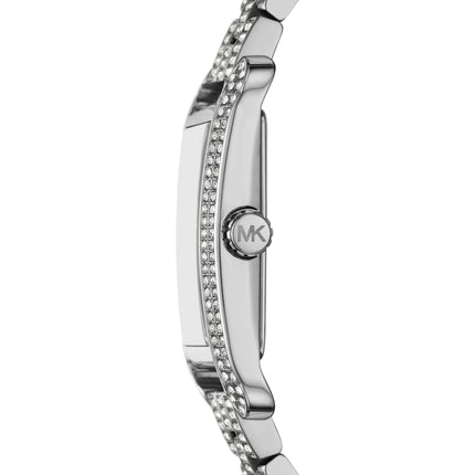 Michael Kors Women's Monroe Pavé Silver-Tone Watch Silver MKO1114