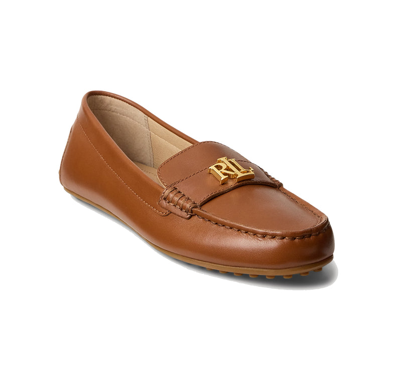 Polo Ralph Lauren Women's Barnsbury Leather Driver Lauren Tan