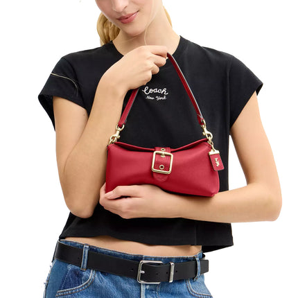 Coach Women's Abbie Shoulder Bag Gold/Poppy