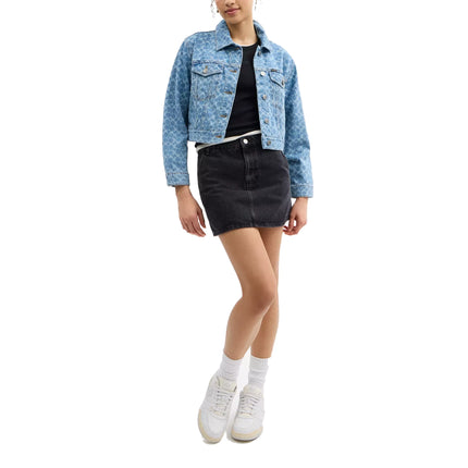 COACH Women's Signature Denim Jacket Medium Wash
