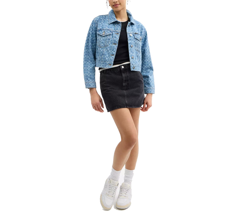 COACH Women's Signature Denim Jacket Medium Wash