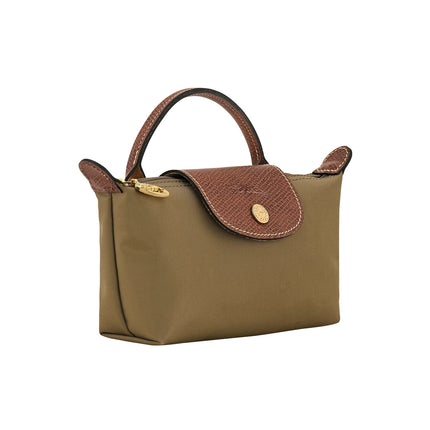 Longchamp Women's Le Pliage Original Pouch With Handle Olive