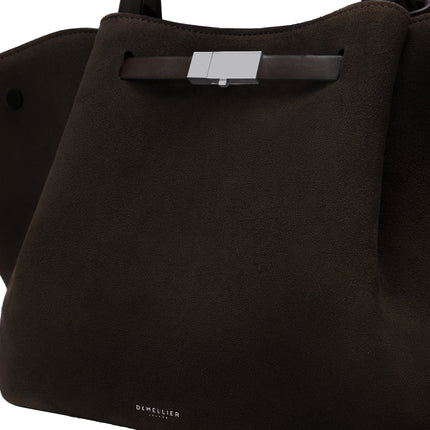 DeMellier London Women's The Midi New York Dark Chocolate Suede