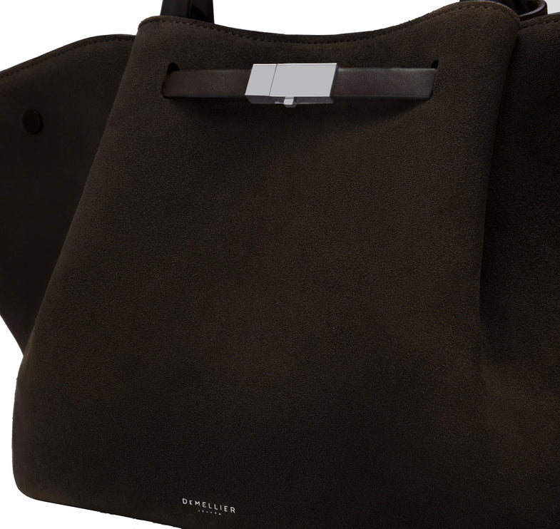 DeMellier London Women's The Midi New York Dark Chocolate Suede