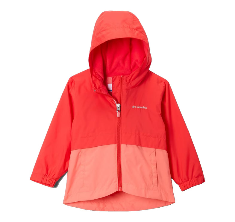 Columbia Girls' Toddler Rain-Zilla II Jacket Poppy Red/Hot Coral