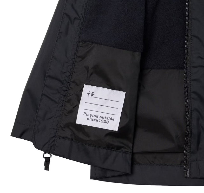 Columbia Boys' Toddler Rain-Zilla II Jacket Black