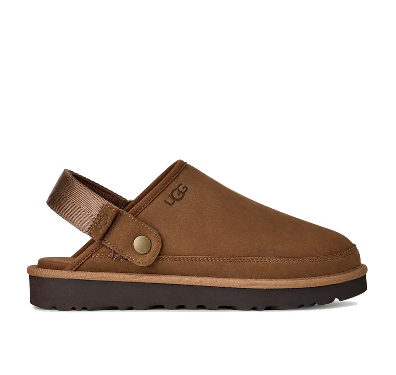 UGG Men's Goldencoast Clog II Nubuck Dark Chestnut