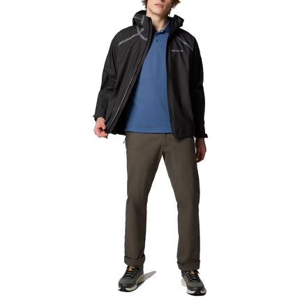 Columbia Men's Reign No Shine Rain Jacket Black