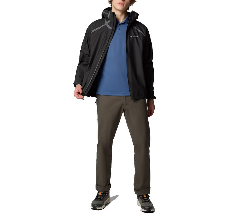 Columbia Men's Reign No Shine Rain Jacket Black
