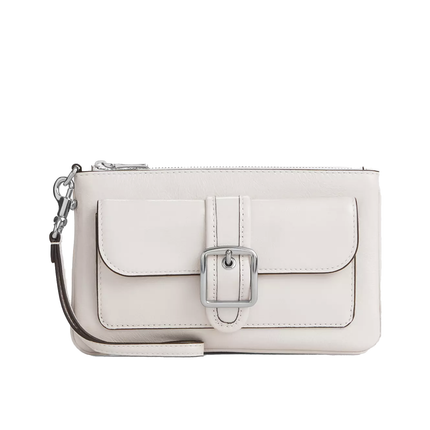 Coach Women's Ashton Wristlet Silver/Chalk