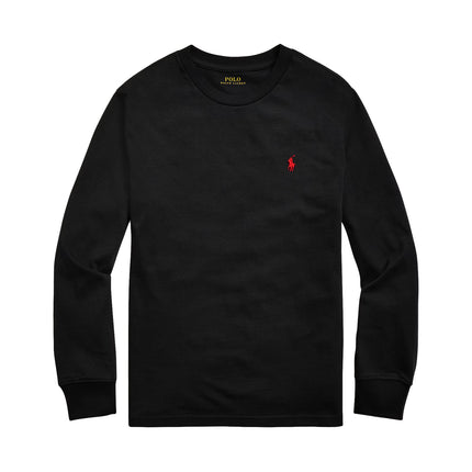 Polo Ralph Lauren Boy's Cotton Jersey Long-Sleeve Tee RL Black