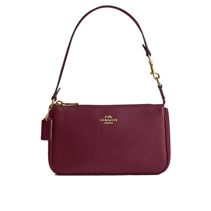 Coach Women's Nolita 19 Gold/Dark Cherry