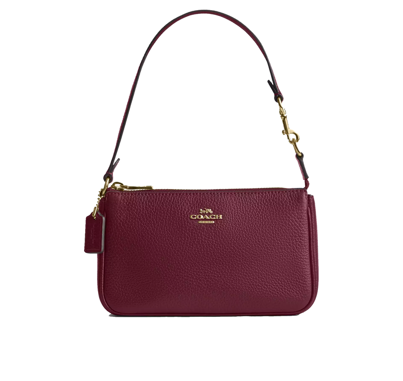 Coach Women's Nolita 19 Gold/Dark Cherry