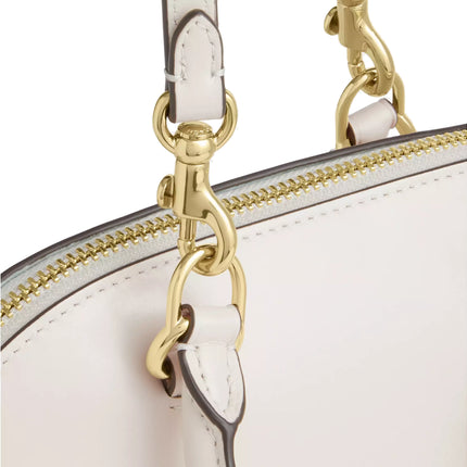 Coach Women's Lara Mini Satchel Bag Gold/Chalk