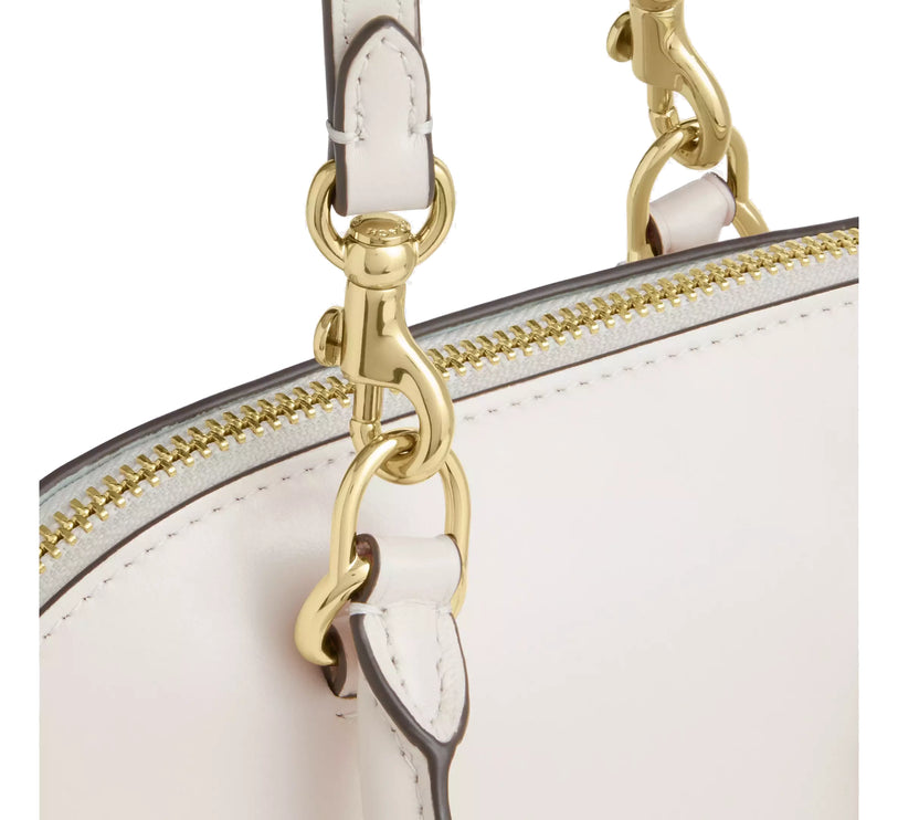 Coach Women's Lara Mini Satchel Bag Gold/Chalk