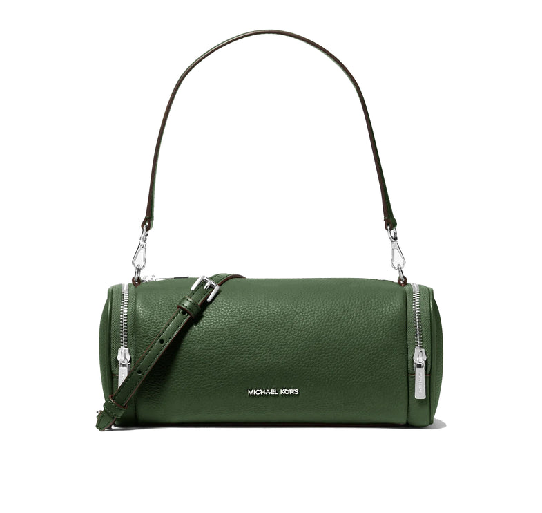Michael Kors Women's Jet Set Travel Small Pebbled Leather Convertible Crossbody Bag Amazon Green