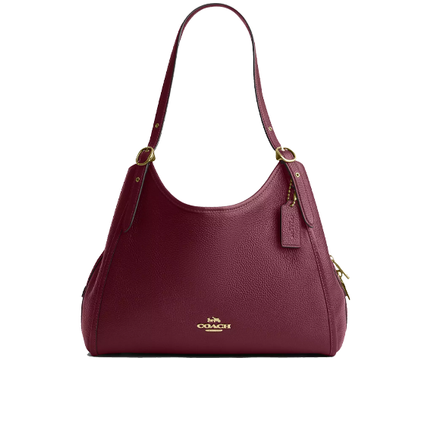 Coach Women's Erin Shoulder Bag Gold/Dark Cherry