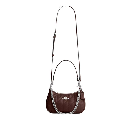 Coach Women's Teri Shoulder Bag With Quilting Silver/Maple