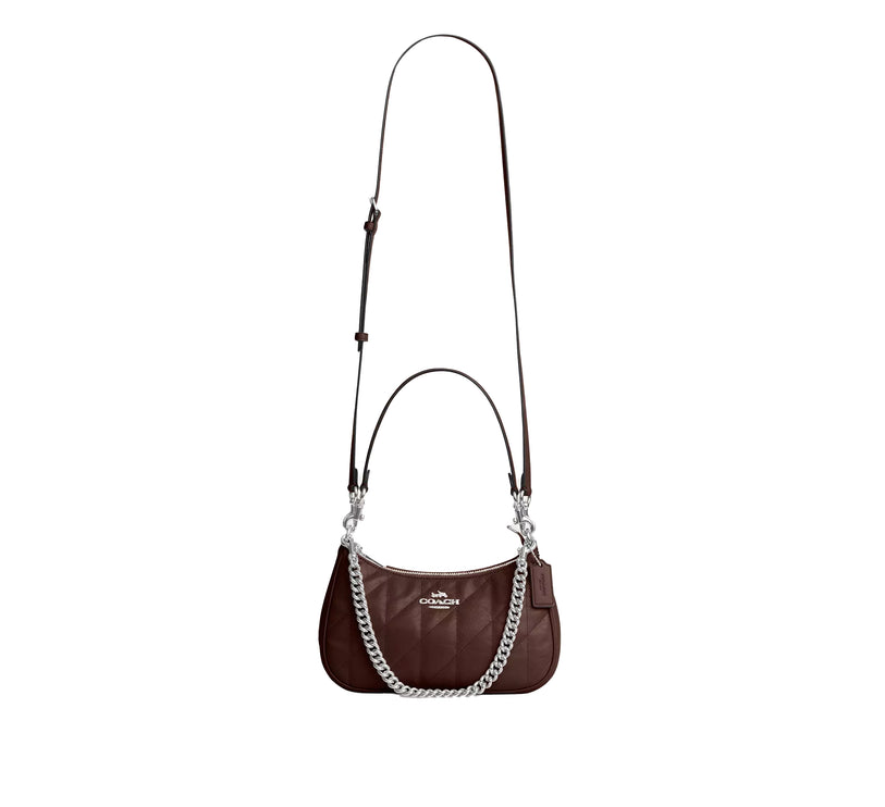 Coach Women's Teri Shoulder Bag With Quilting Silver/Maple