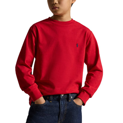 Polo Ralph Lauren Boy's Cotton Jersey Long-Sleeve Tee RL 2000 Red