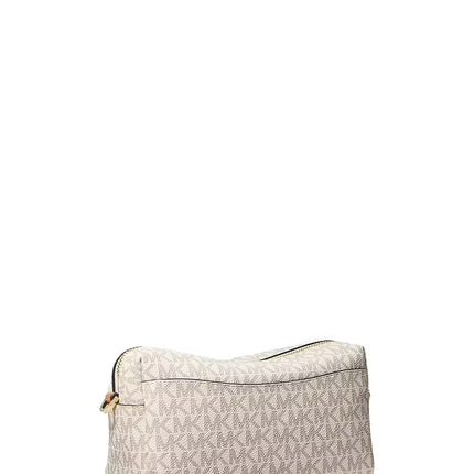 Michael Kors Women's Bryant Small Signature Logo Crossbody Bag Vanilla/Acorn/Gold