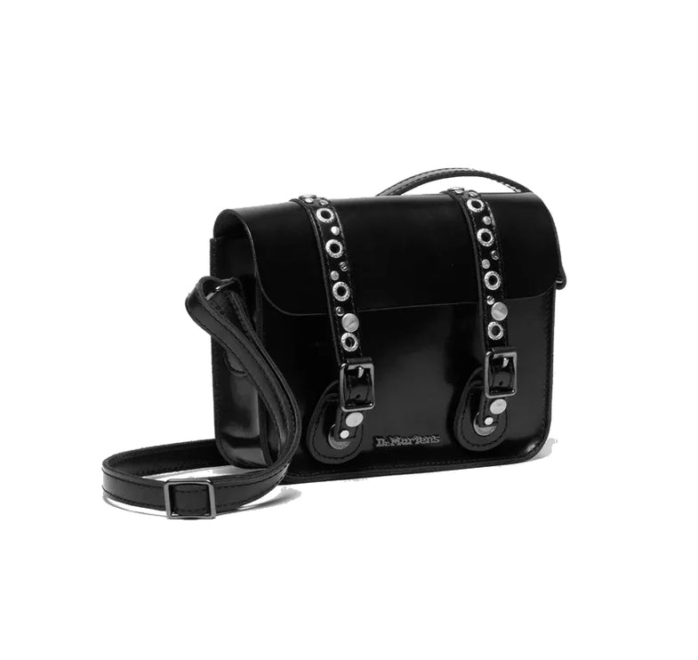 Dr. Martens 7 Inch Studded Lather Satchel Black