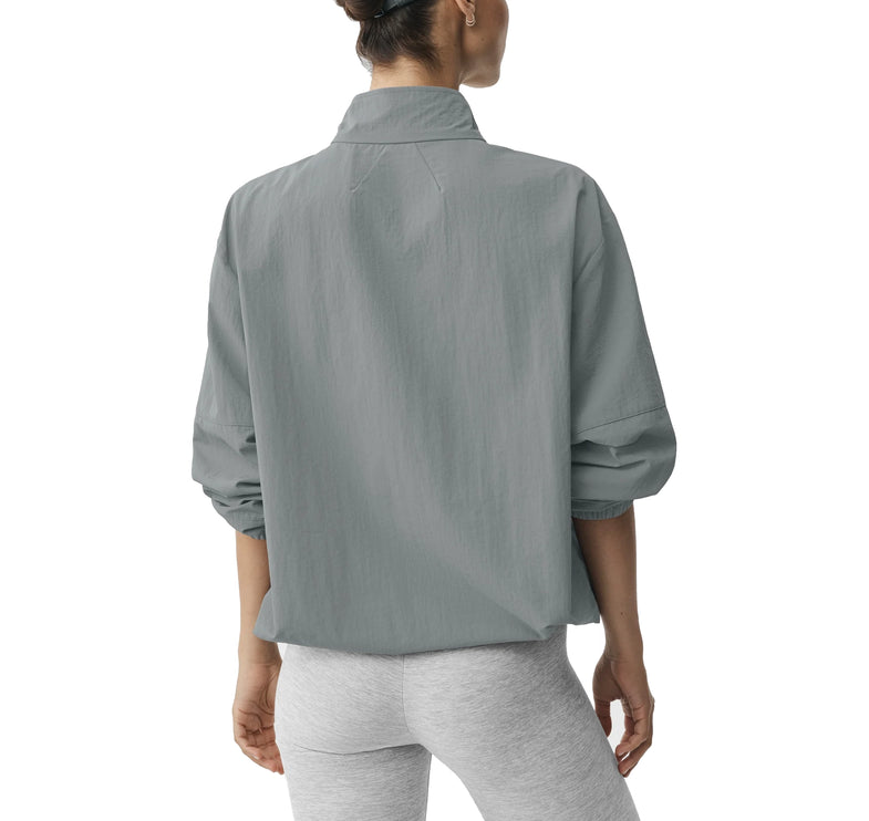 alo Women's Light Weight Takeaway Track Pullover Monument