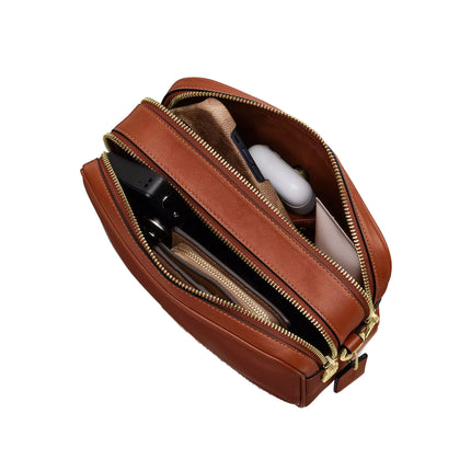 Coach Women's Carey Crossbody Bag Gold/Cinnamon