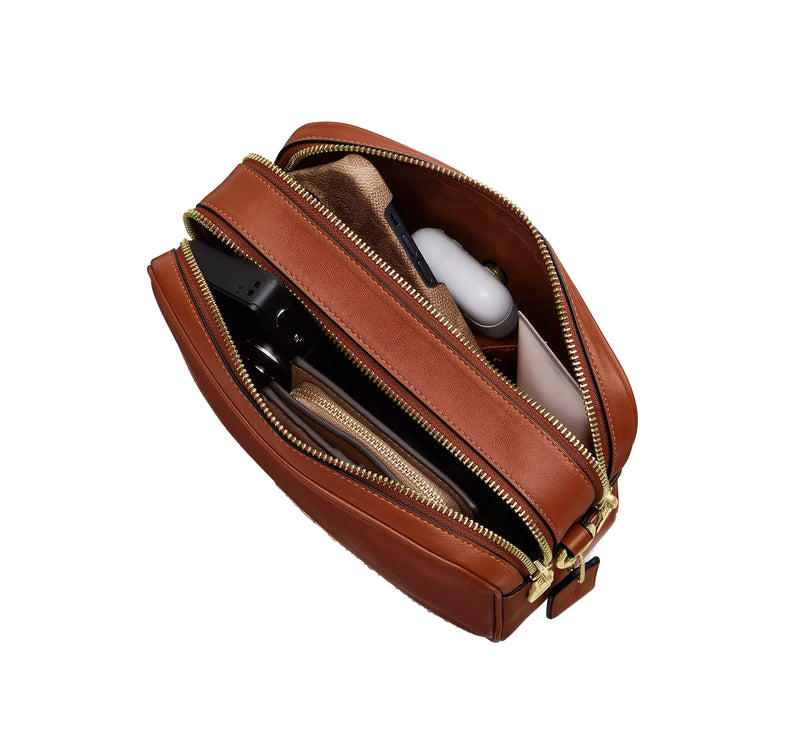 Coach Women's Carey Crossbody Bag Gold/Cinnamon