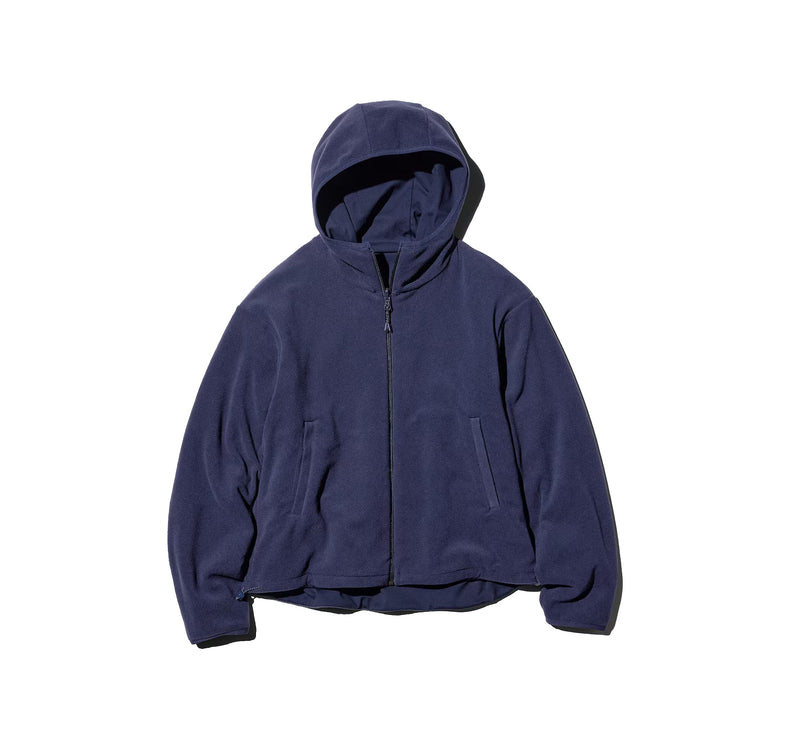 Uniqlo Women's Windproof Fleece Reversible Full-Zip Hoodie 11 Pink