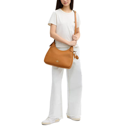 Coach Women's Ella Shoulder Bag Gold/Brown