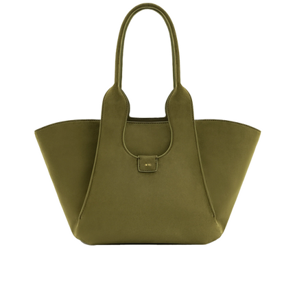JW PEI Women's Cara Faux Suede Tote Bag Dark Olive