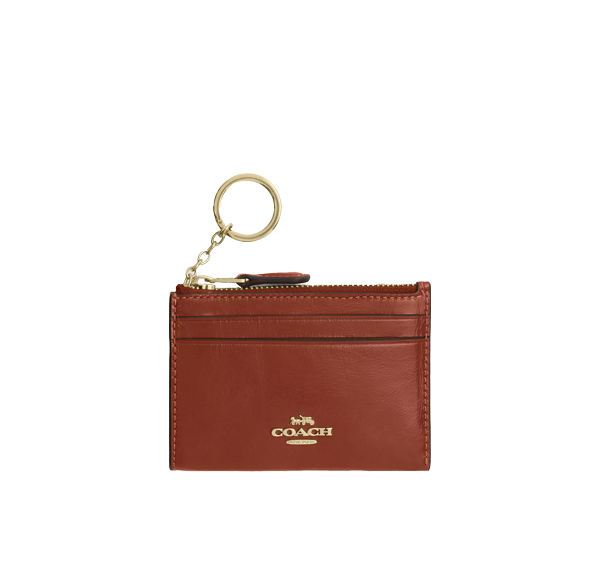 Coach Women's Mini Skinny Id Case Gold/Cinnamon