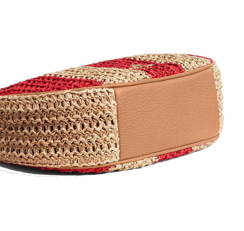 Coach Women's Emily Shoulder Bag With Charm Gold/Red/Tan