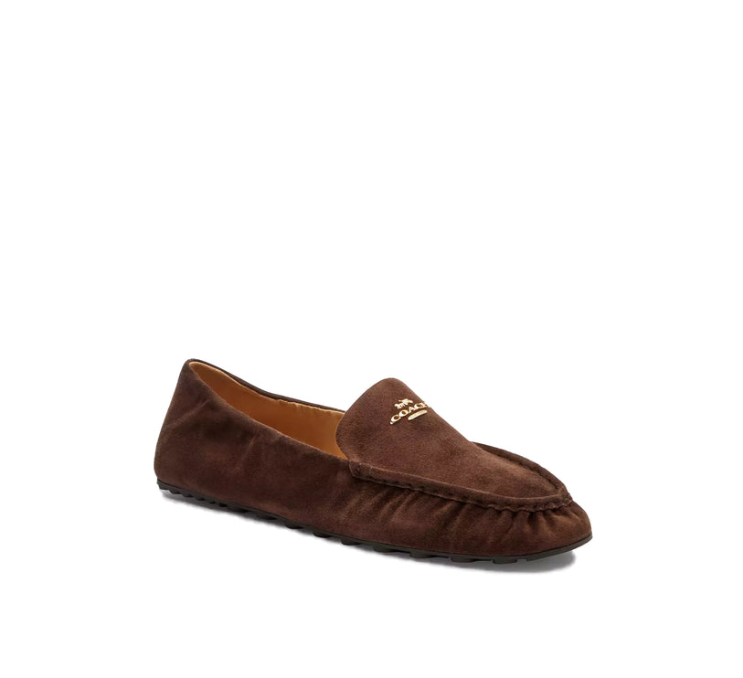 Coach Women's Phoebe Soft Loafer Suede/Maple
