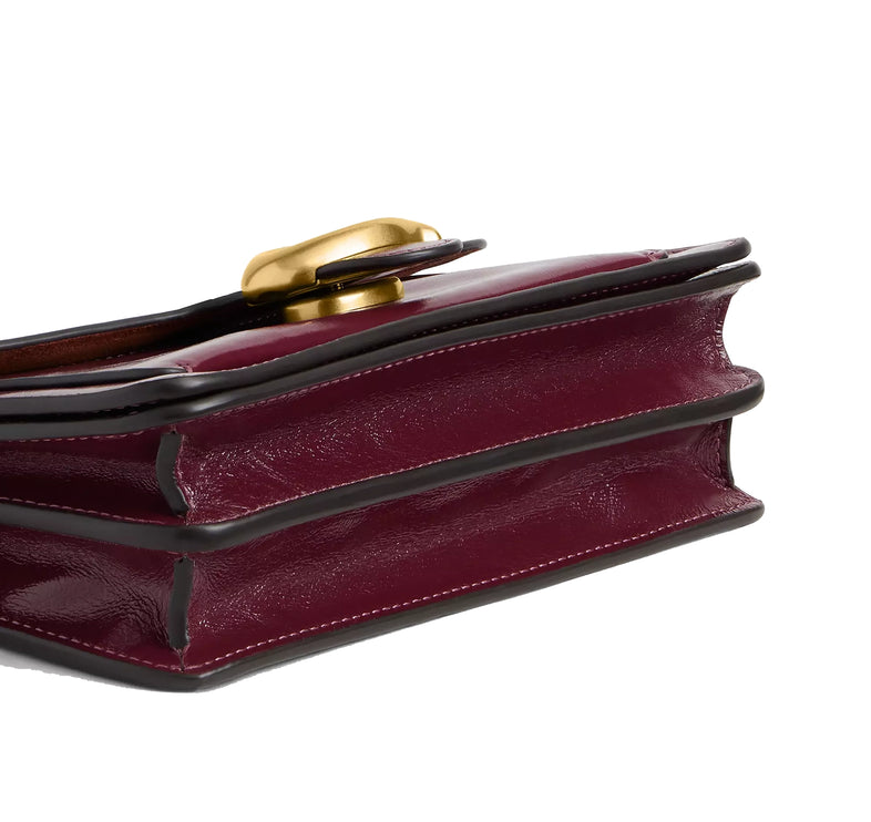 Coach Women's Tabby Shoulder Bag Brass/Dark Cherry