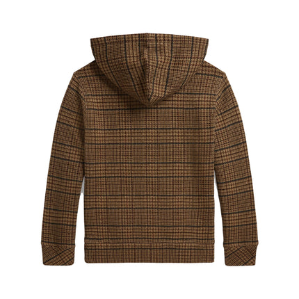 Polo Ralph Lauren Boy's Polo Bear Tweed-Print Hoodie Glenview Tweed