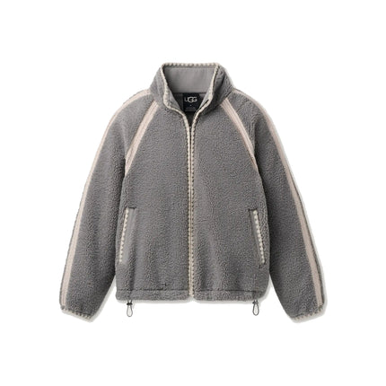 UGG Women's Nikia Crochet UGGfluff Jacket Cobble
