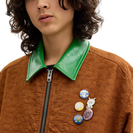 COACH Men's Coach | Brain Dead Zip Front Blouson Brown