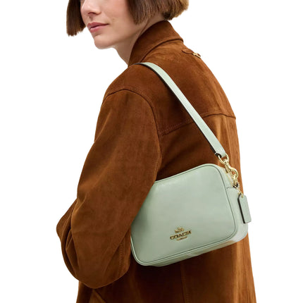 Coach Women's Mini Carey Crossbody Bag Gold/Light Pistachio