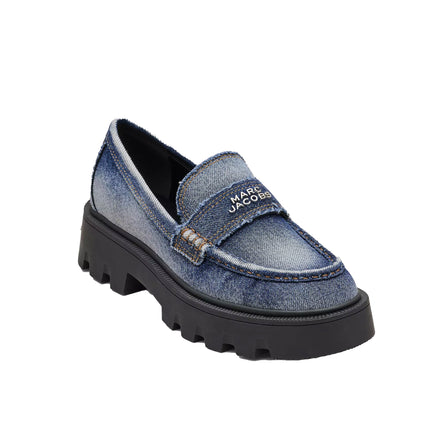 Marc Jacobs Women's The Faded Denim Frankie Loafer Blue