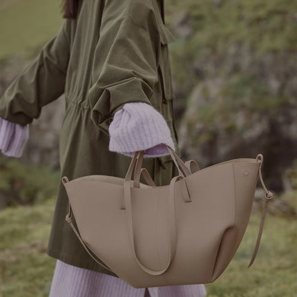 Polène Women's Cyme Edition Textured Taupe