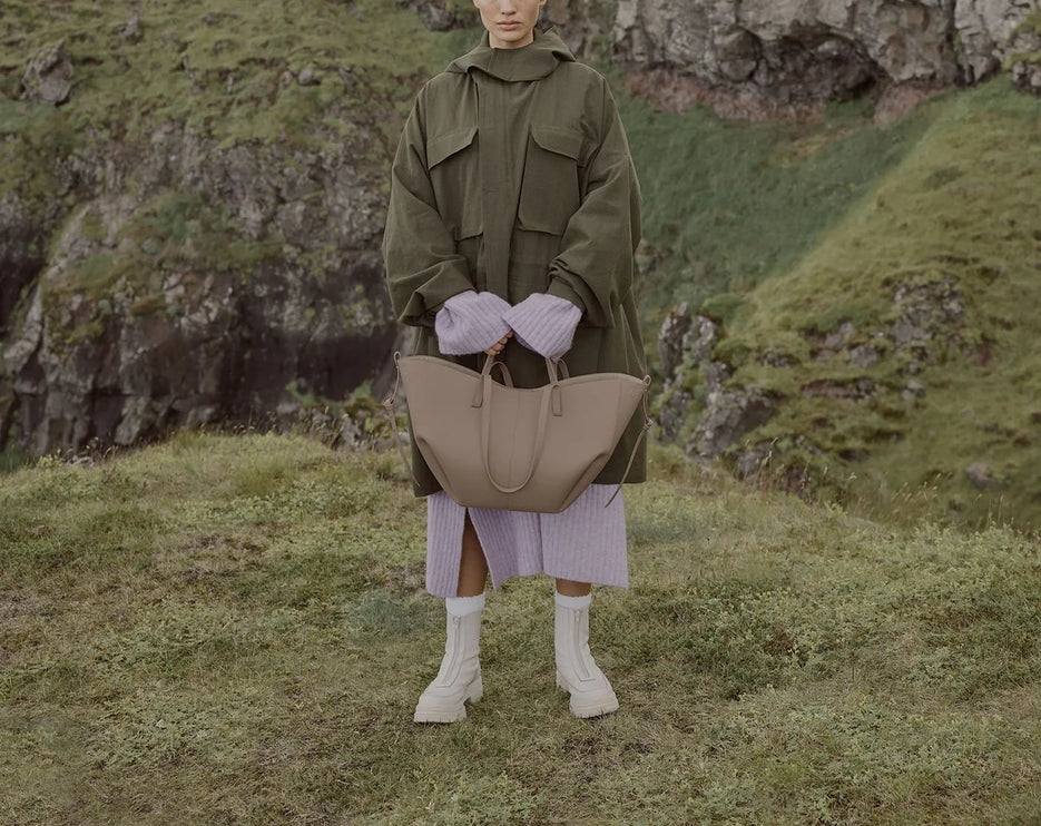 Polène Women's Cyme Edition Textured Taupe