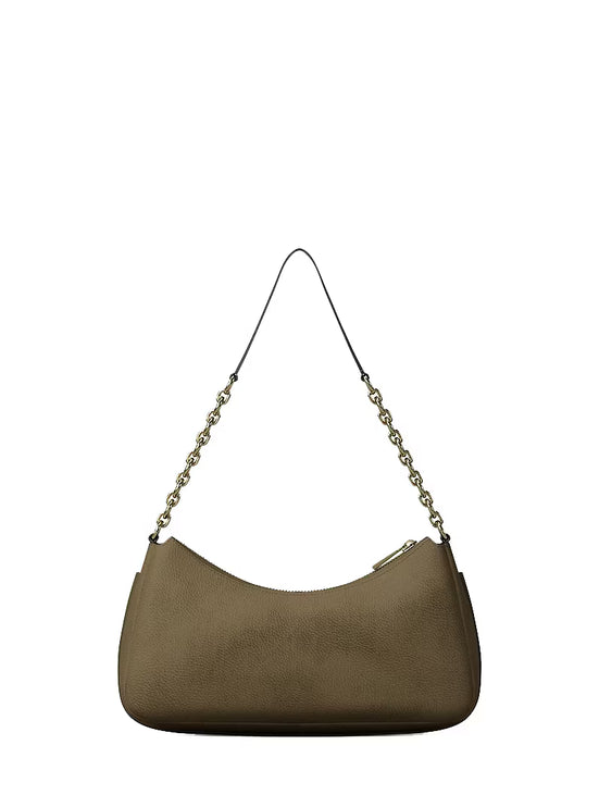Michael Kors Women's Nolita Medium Nubuck Chain Pochette Loden