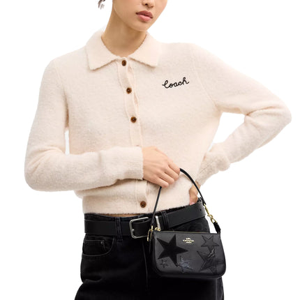 Coach Women's Nolita 19 With Star Patchwork Gold/Black Multi
