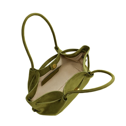 JW PEI Women's Hana Wide Faux Suede Tote Bag - Olive Green