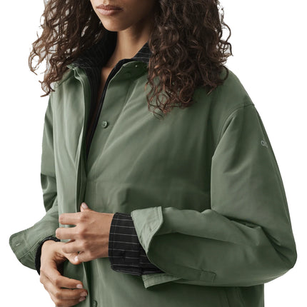 alo Women's Socialite Shacket Bamboo Green