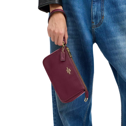 Coach Women's Nolita 19 Gold/Dark Cherry