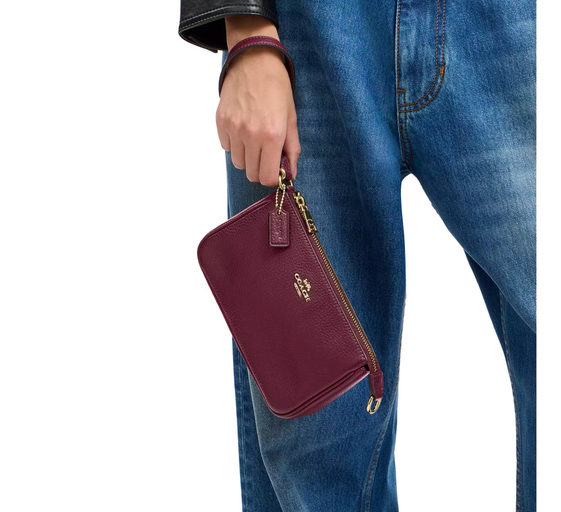 Coach Women's Nolita 19 Gold/Dark Cherry