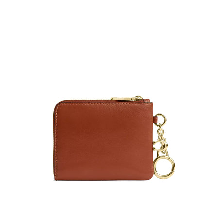 Coach Women's Small Corner Zip Wallet Gold/Cinnamon